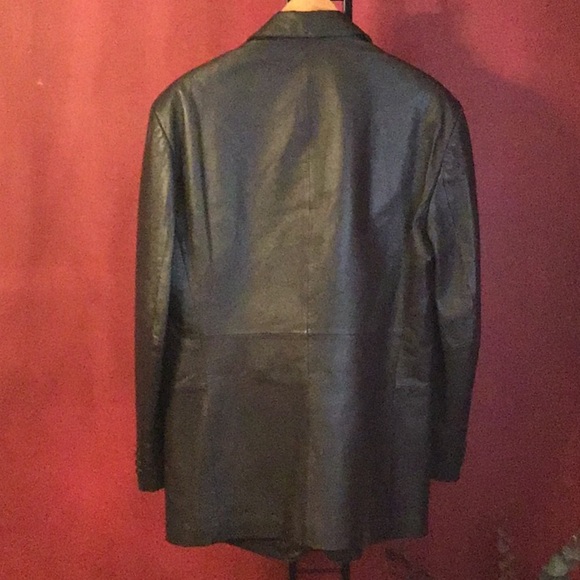 NWOT STAFFORD MEN’S LEATHER BLAZER SIZE M* - Picture 4 of 6